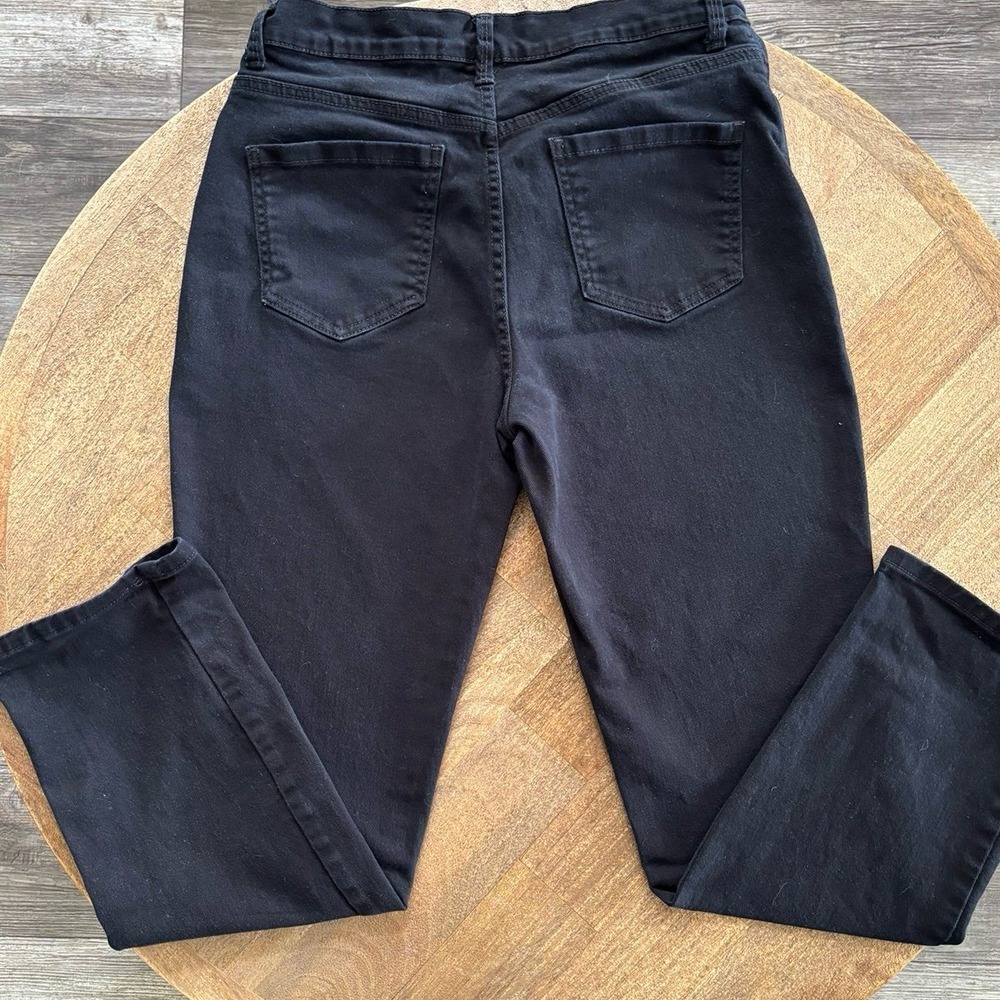 Gloria Vanderbilt Women's Amanda Denim Black Jeans Size 8 - Picture 5 of 12